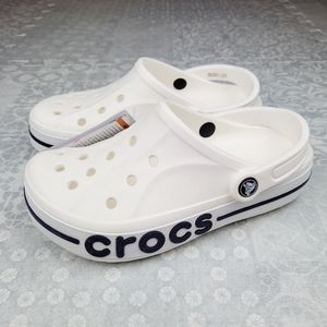 Crocs Bayaband Clog Women's 7 White Navy